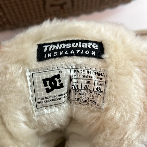DC insulation winter boot women’s 10 cream - Picture 6 of 6